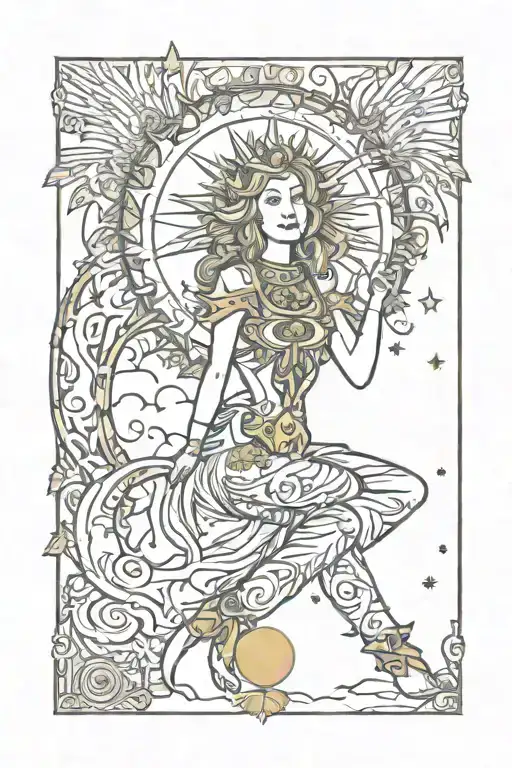 Sun And Moon Tarot Design Inspired
