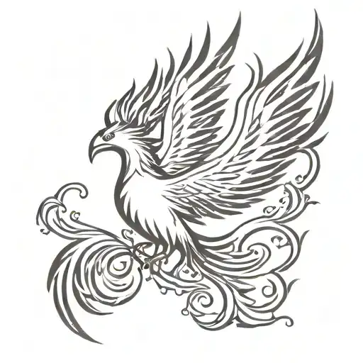 Phoenix With Wings