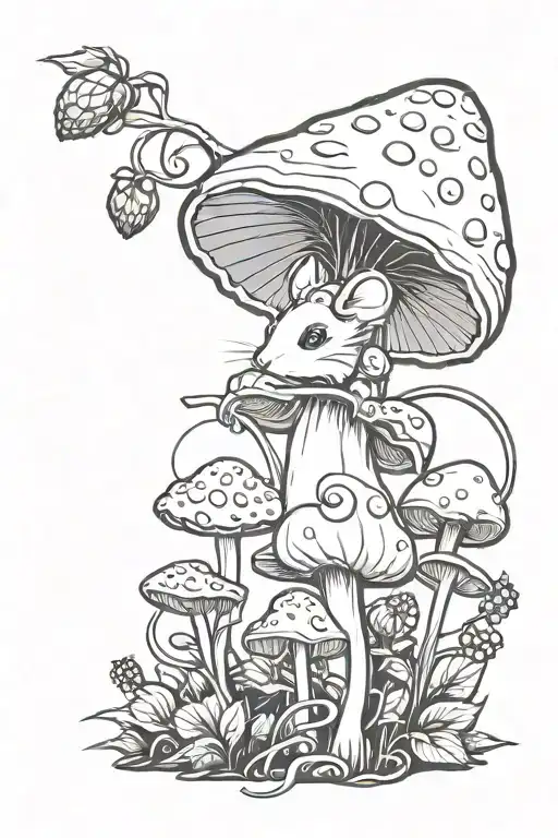 Mushroom Fairy Mouse S Raspberry