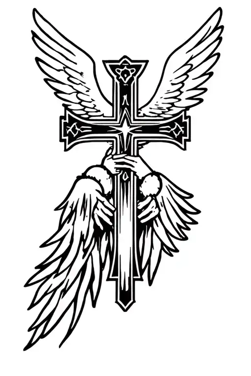 Gangsta Cross With Angel