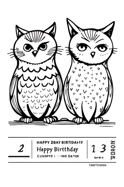 Cat And Owl Birthday Dates