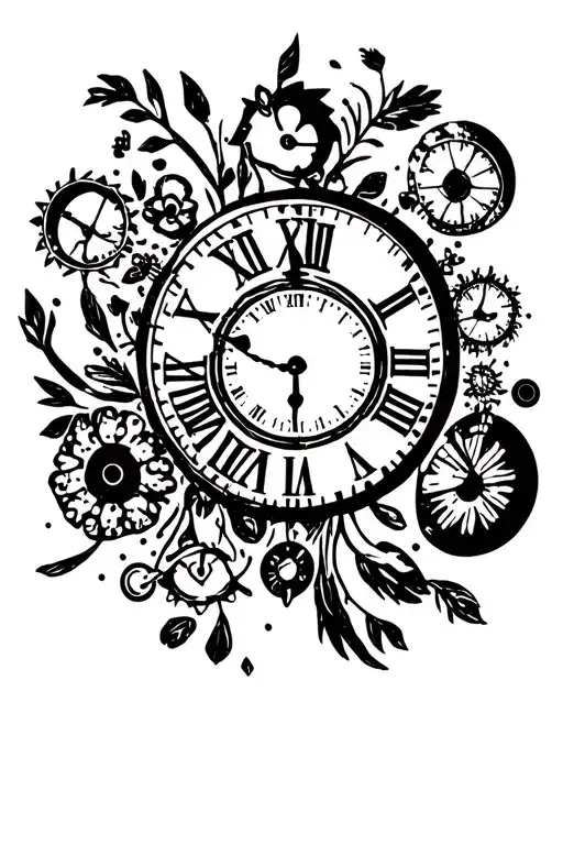 Children's Bunch Of Clock Clock Alone