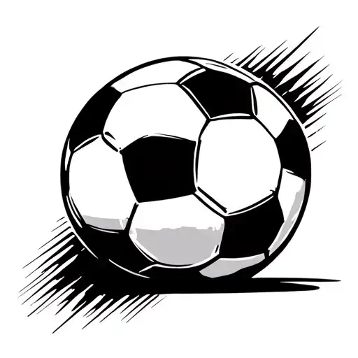 Soccer Ball With Sports Shoes