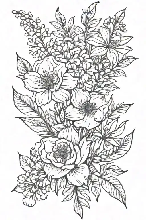 Birth Flower Bouquet