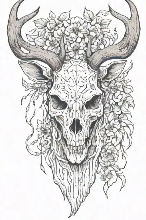 Deer Skull Face