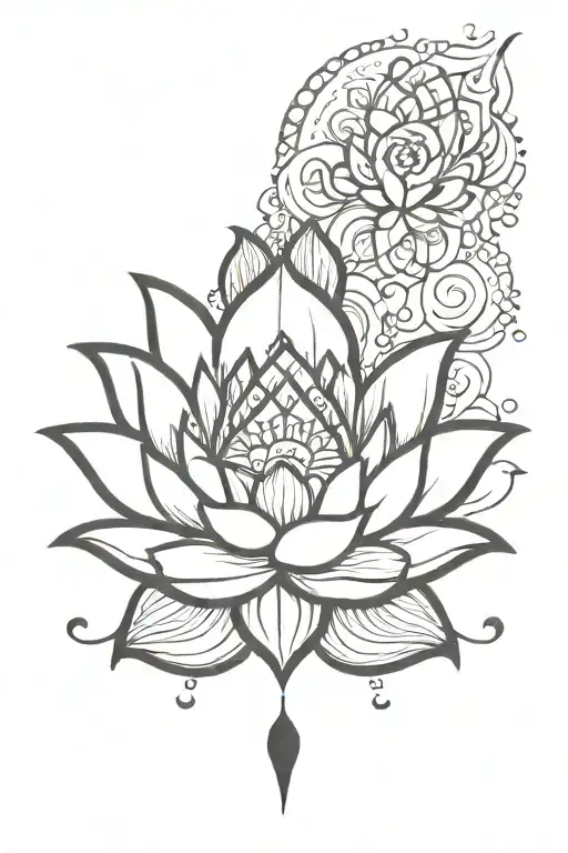 Lotus Mandela Chandelier