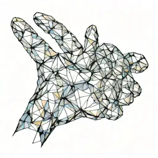 Crystal Hand Reaching