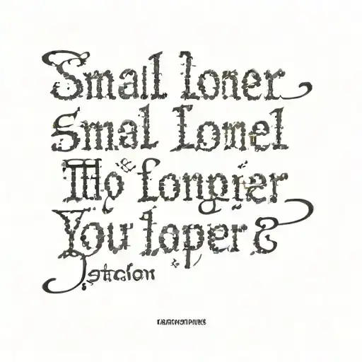 Small Loner Quote