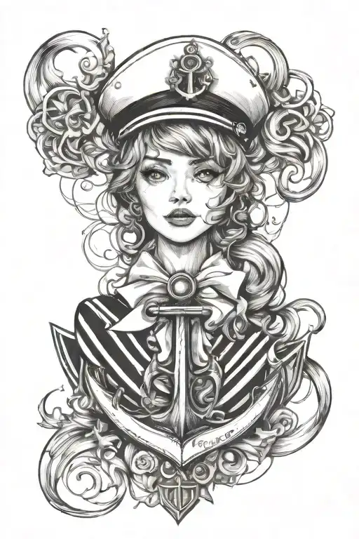 Sailor Sketch Black