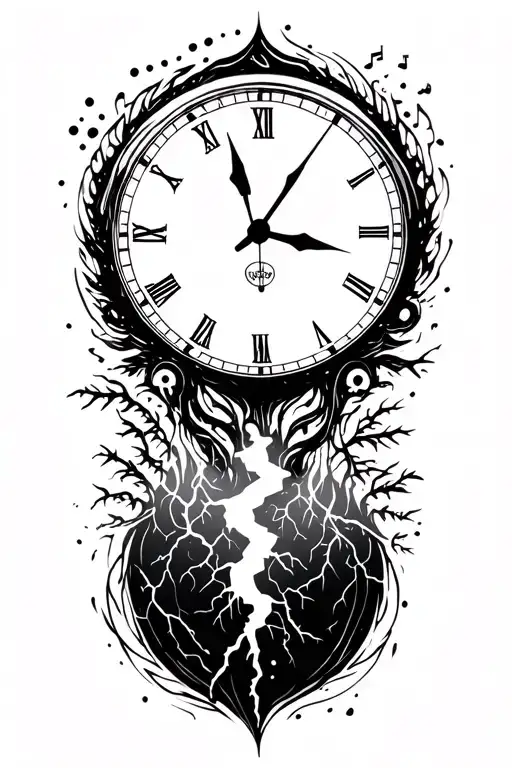 Time And Music And Lightning Storm And Nature