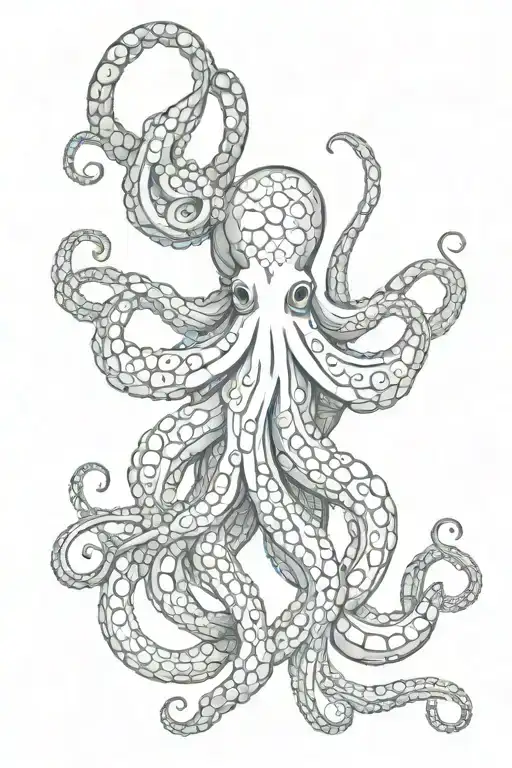 Octopus And Gemini Zodiac Sign Intertwined