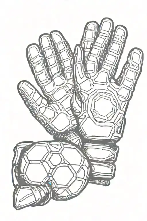 Gloves Goalkeeper And Ball Football
