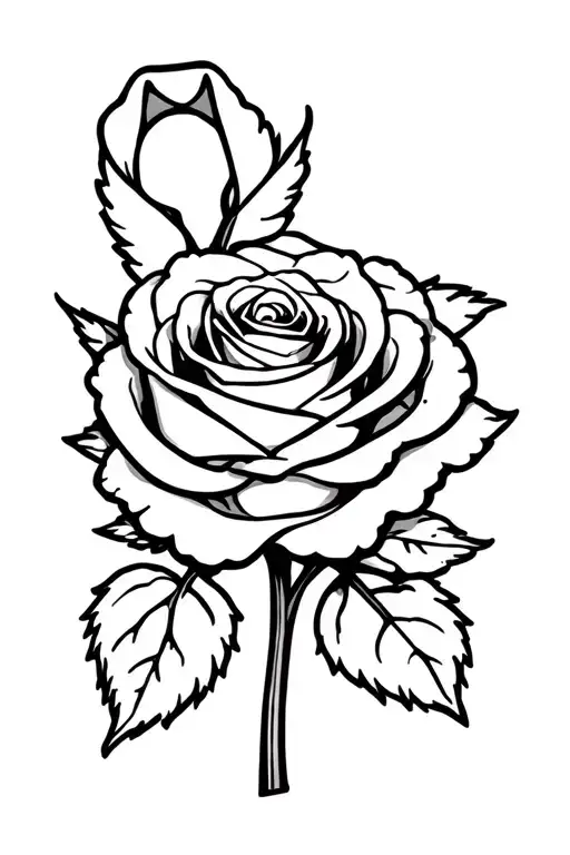 Brain Cancer Ribbon Wrapped A Rose Wrapped