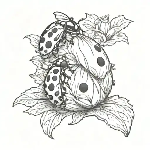 Love With A Ladybug Sitting On Top