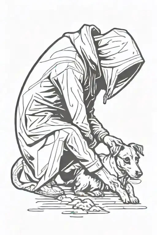 Reaper Bowing Down To Jack Russell Terrier