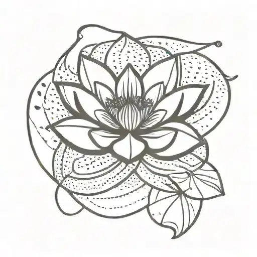 Lotus Flower And Sand Dollar