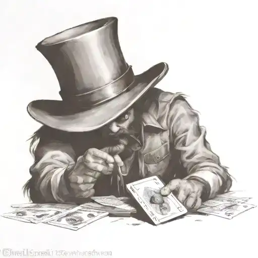 An Old Western Poker Game