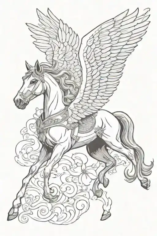 Pegasus Horse With Wings