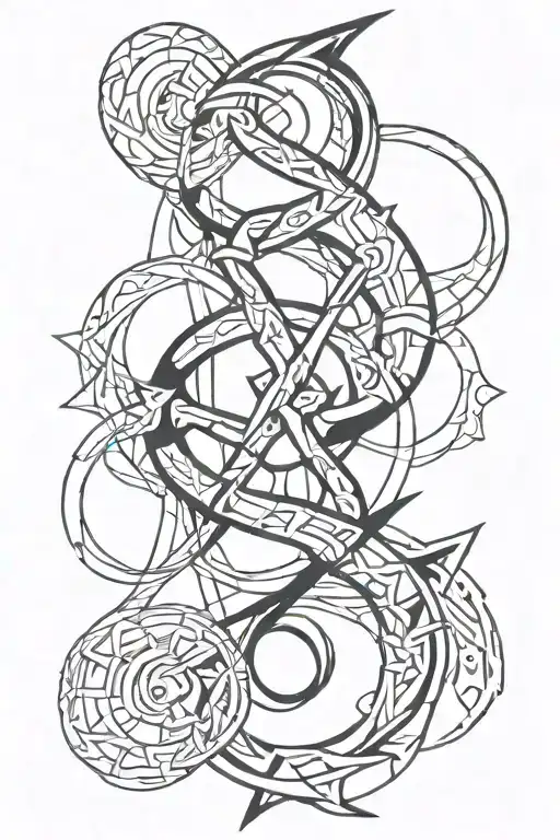 Combination Leo Sagittarius Cancer Zodiac Sign Intertwined