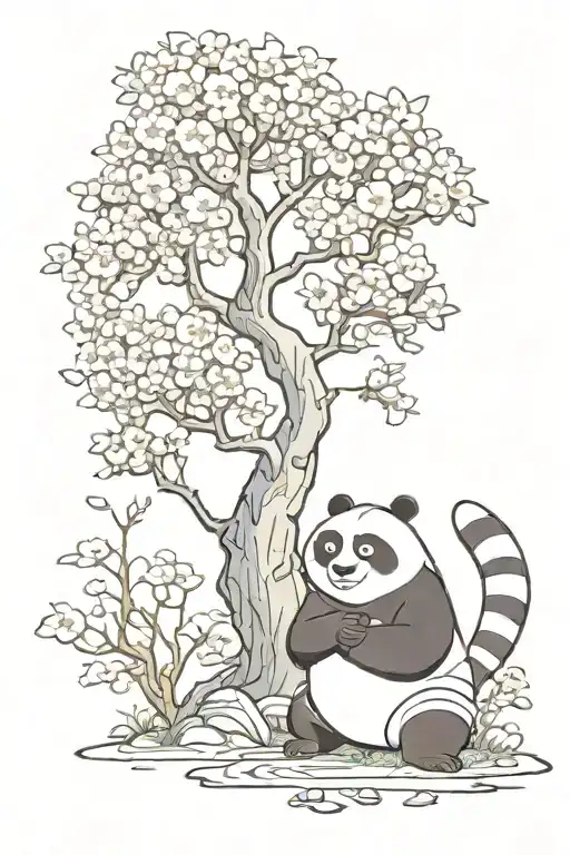 Kung Fu Panda Cherry Blossom Tree