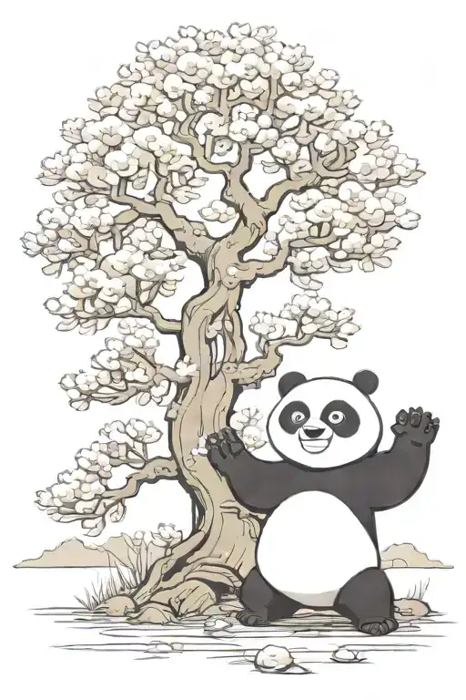 Kung Fu Panda Cherry Blossom Tree