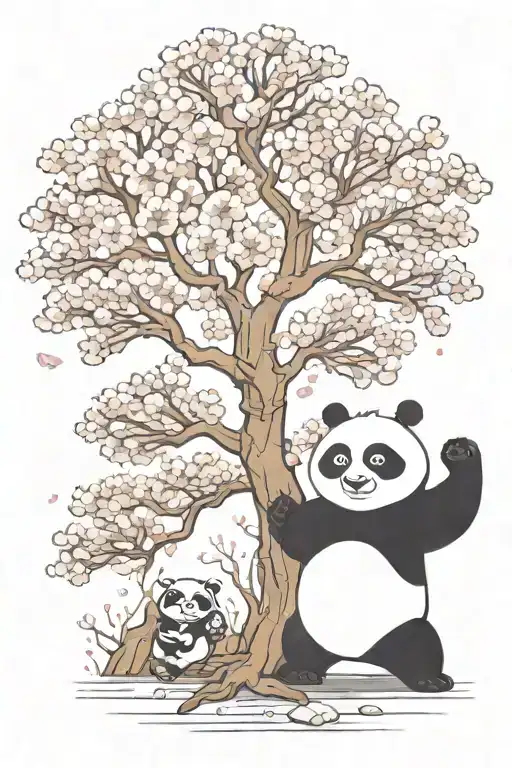 Kung Fu Panda Cherry Blossom Tree
