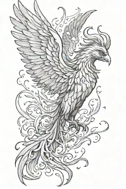 Phoenix Rising From The Ashes