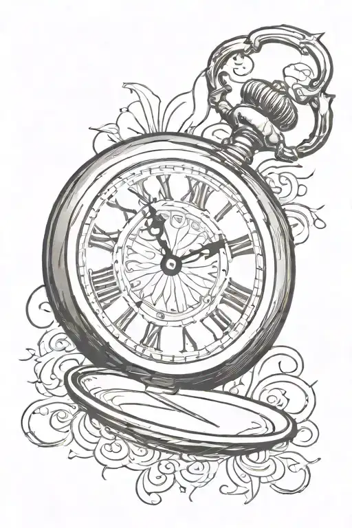 Pocket Watch In Sun And Light