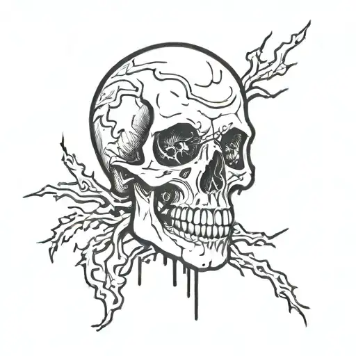 Gory Skull Who Has Blood