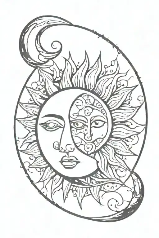 Sun And Moon Figure