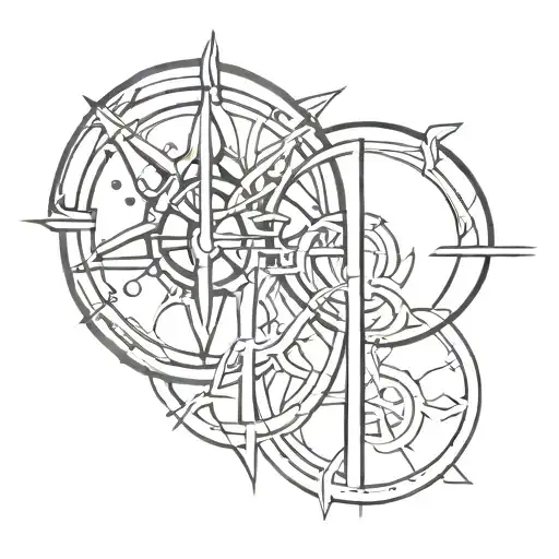 Gemini And Libra Symbols Intertwined