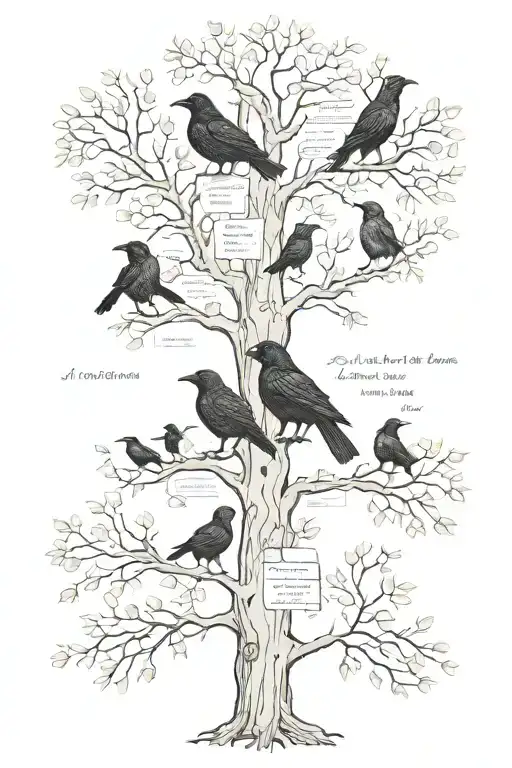 Names Kat Jack Oktoba Raven Incorporated Into The Design Family Tree