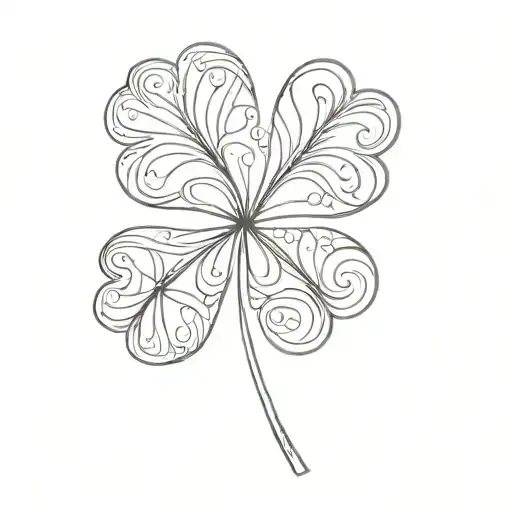 Four Leaf Clover Garnish