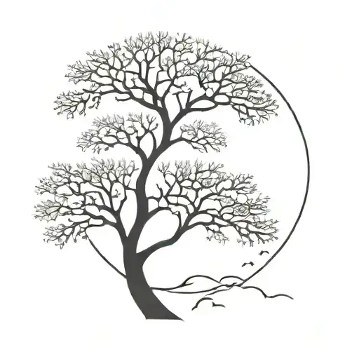 Tree And Moon