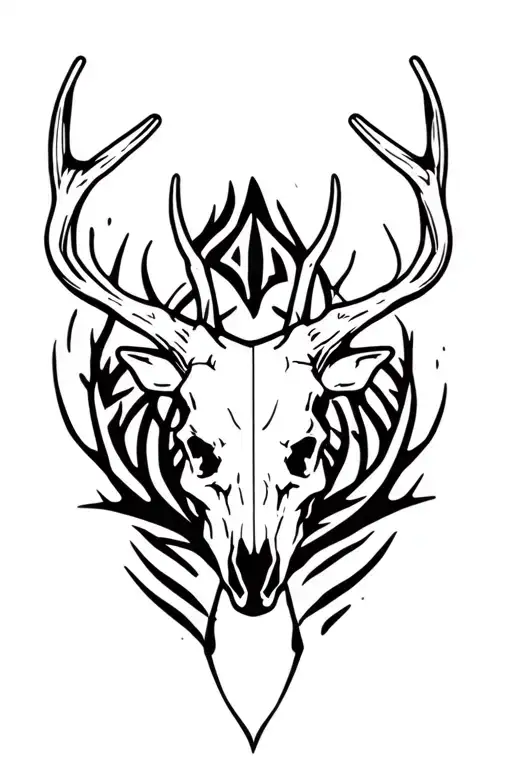 Deer Skull With A Meaning