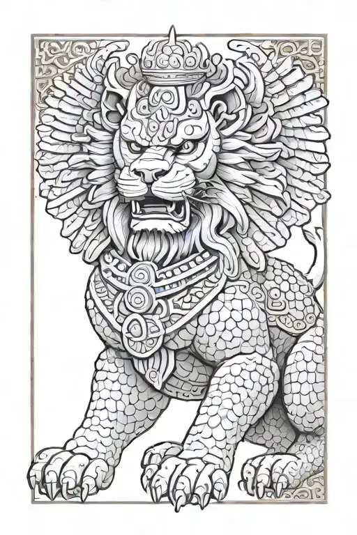 Ishtar Winged Lion Shishi