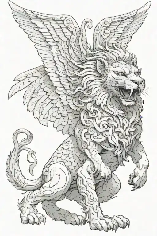 Komainu Ishtar Wings Lion