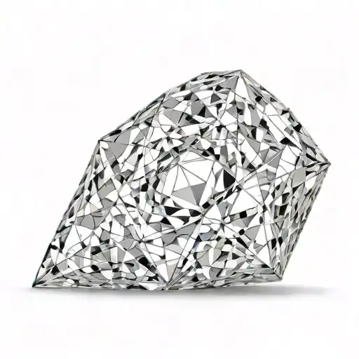 Hollow Diamond With Small Details Inside