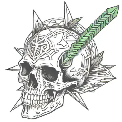 Arrow Hammer Skull