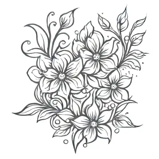 Fire Like Petals Of Flowers