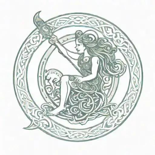 Celtic Aquarius Zodiac Sign