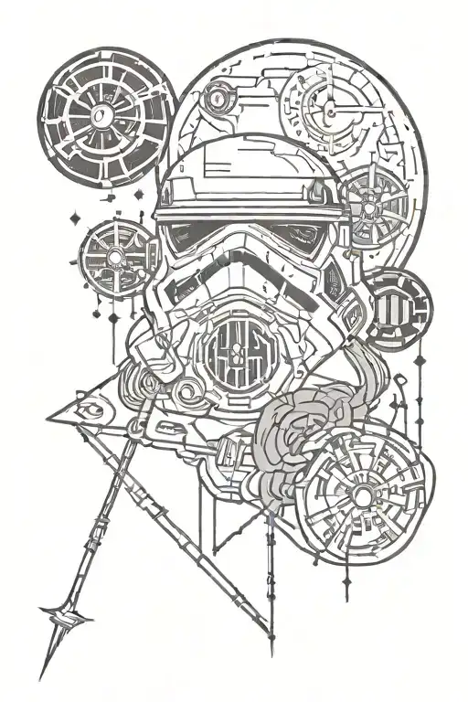 Simple Star Wars Tattoo Design