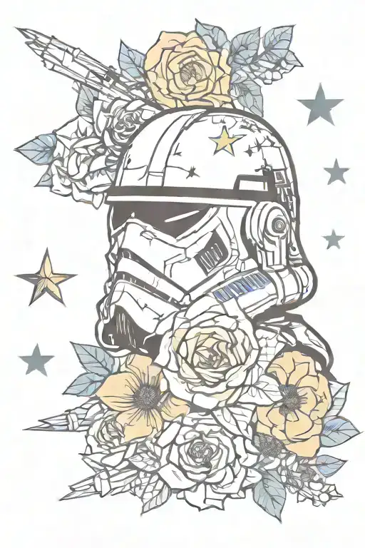 Floral Simple Star Wars Design