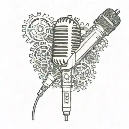 New Microphone Bild With Gears Made