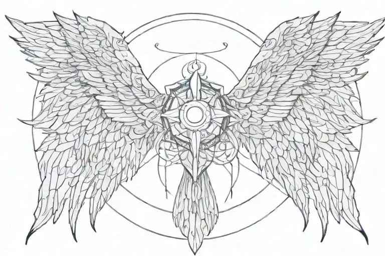 Seraphim Angel Symmetrical Eyes Cybersigil