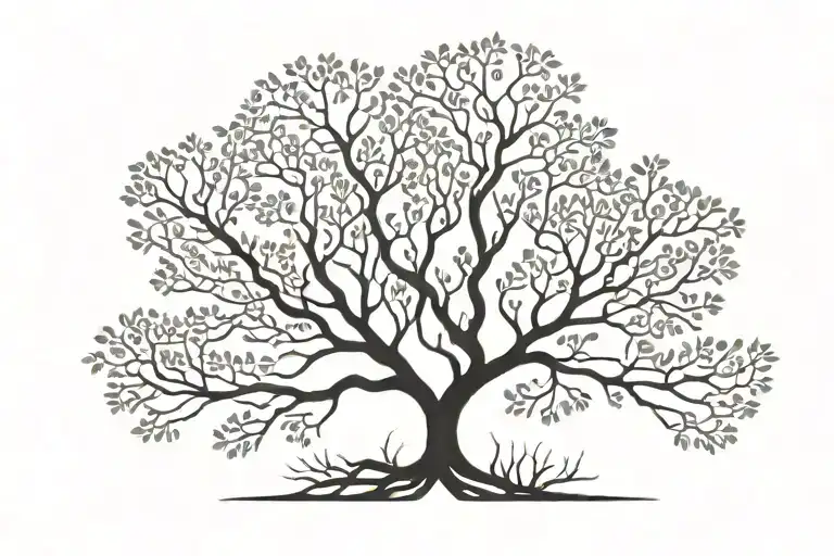 Tree On The Arm And Back