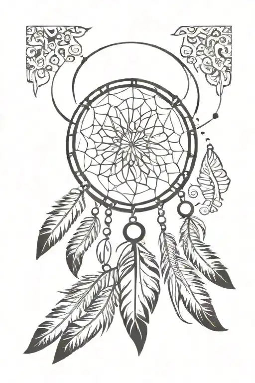 Native American Dream Catcher With Feathers