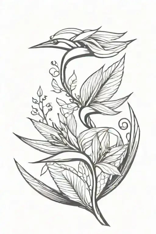 Bird Of Paradise Resting