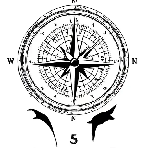Compass With Wildlife Biologist Studying