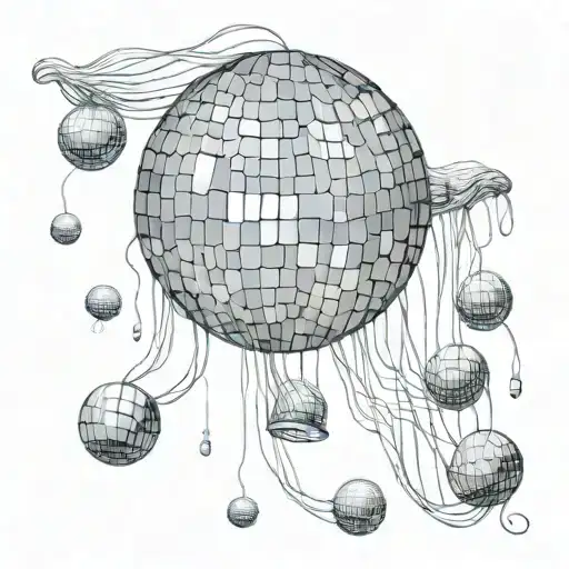 Mirror Ball But Like Jelly Fish Swimming